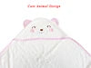 Wholesale Hot Sale Kids Bath Blanket White Baby Hooded Towels Thick Towel Plain Dyed Bamboo Baby Hooded Towel
