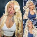 13x6 HD Frontal Wig Raw 40 Inch Brazilian Full Transparent Baby Hair Vendor 613 Human Hair Wig Raw Human Hair Virgin Remy
