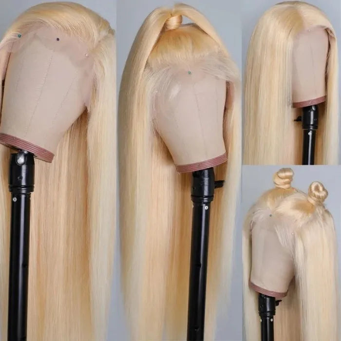 13x6 HD Frontal Wig Raw 40 Inch Brazilian Full Transparent Baby Hair Vendor 613 Human Hair Wig Raw Human Hair Virgin Remy