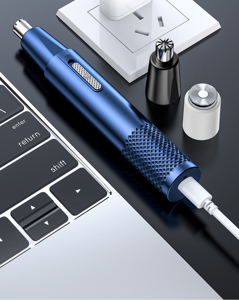 Manufacturer's New Electric Nose Hair Trimmer for Men and Women, Wholesale Two-In-One Portable Hair Removal Device