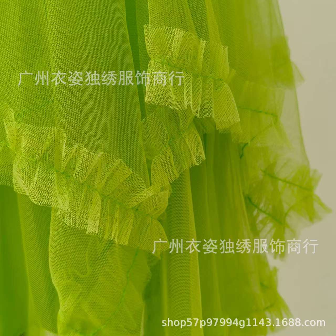 Irregular Mesh Cake Skirt with Fungus Edges, Mid-Length High Waist, Large Hem, Fluffy Fairy Gauze Skirt, Long Skirt 1279