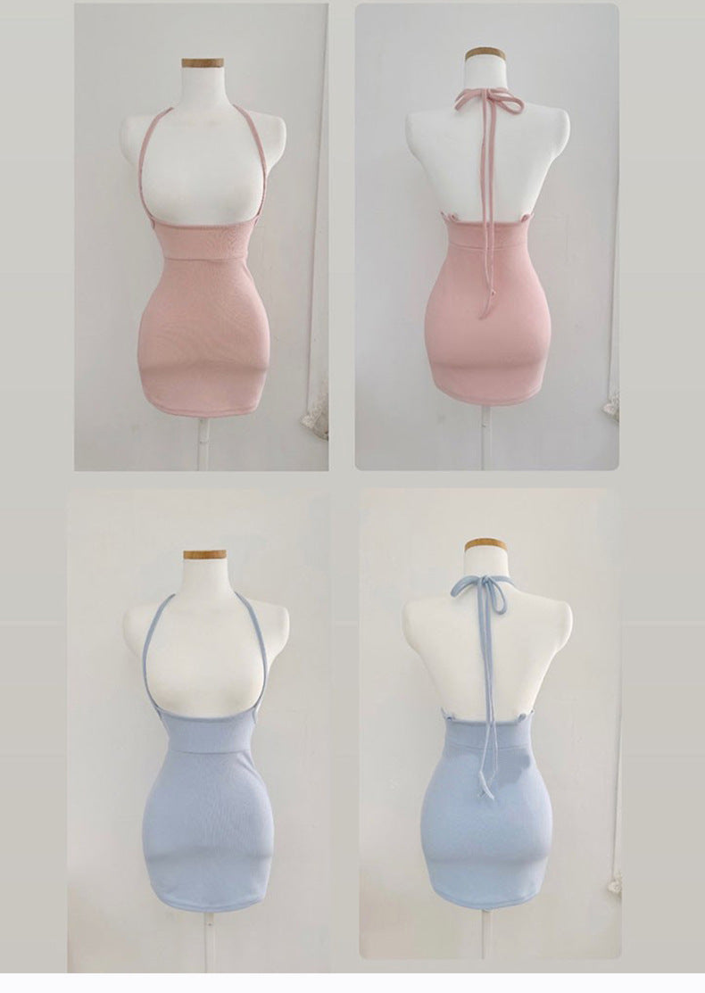 South Korea Dongdaemun New Shine Figure ~ Sexy Feminine Neck Bag Hip Outer Strap Skirt Korean Style