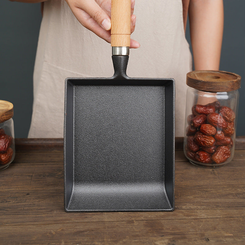 Cast Iron Yuzi Frying Pan Japanese-style Household Square Egg Frying Pan Uncoated Thickened Non-stick Egg Frying Pan Pan