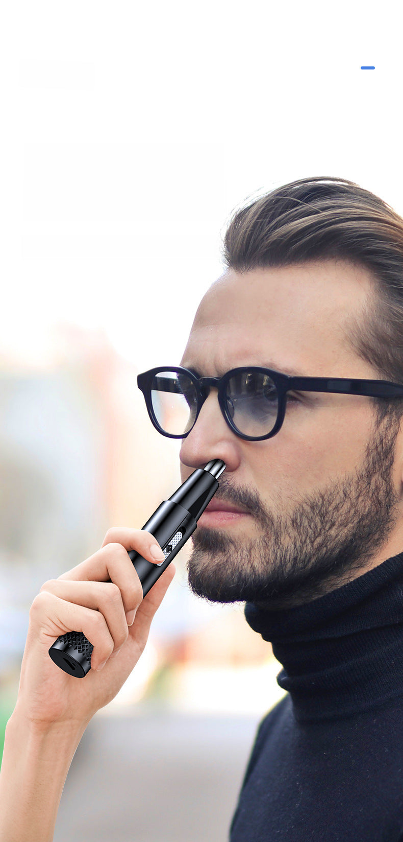 Manufacturer's New Electric Nose Hair Trimmer for Men and Women, Wholesale Two-In-One Portable Hair Removal Device