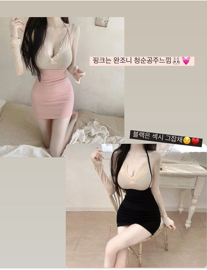 South Korea Dongdaemun New Shine Figure ~ Sexy Feminine Neck Bag Hip Outer Strap Skirt Korean Style