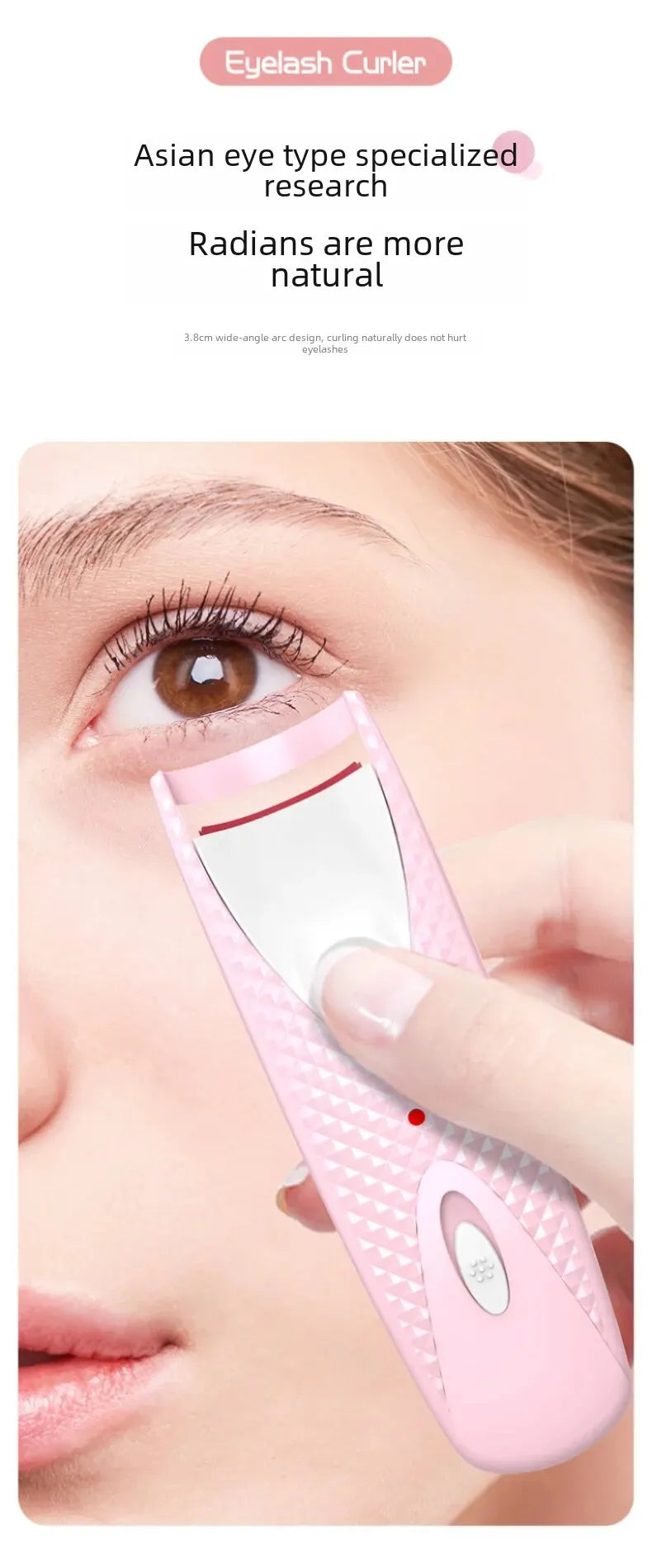 Cross-border new electric eyelash curling device electric eyelash curling device heating styling Beauty Makeup Eyelash curler beauty instrument