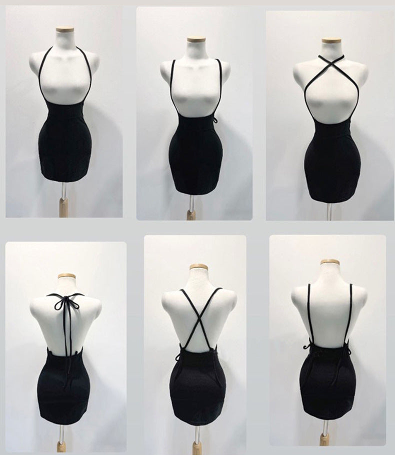 South Korea Dongdaemun New Shine Figure ~ Sexy Feminine Neck Bag Hip Outer Strap Skirt Korean Style