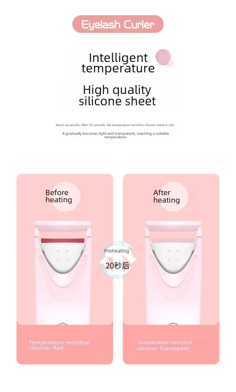 Cross-border new electric eyelash curling device electric eyelash curling device heating styling Beauty Makeup Eyelash curler beauty instrument