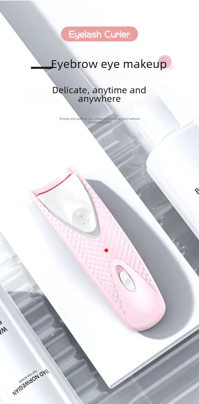 Cross-border new electric eyelash curling device electric eyelash curling device heating styling Beauty Makeup Eyelash curler beauty instrument