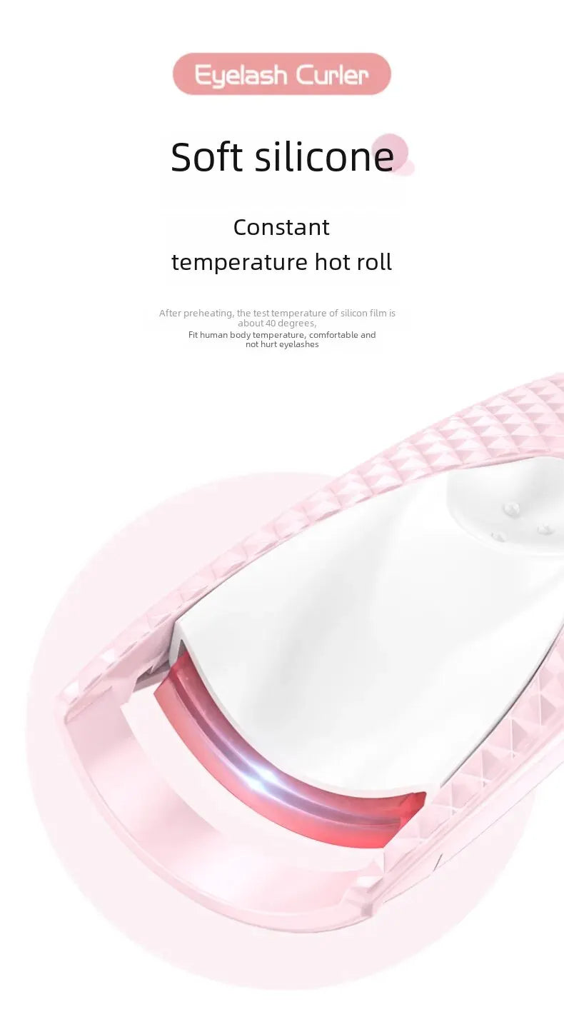 Cross-border new electric eyelash curling device electric eyelash curling device heating styling Beauty Makeup Eyelash curler beauty instrument