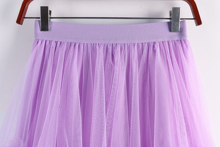 Irregular Mesh Cake Skirt with Fungus Edges, Mid-Length High Waist, Large Hem, Fluffy Fairy Gauze Skirt, Long Skirt 1279