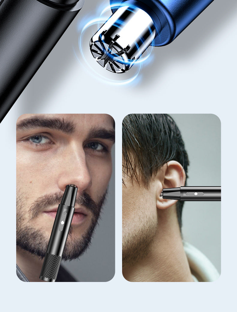 Manufacturer's New Electric Nose Hair Trimmer for Men and Women, Wholesale Two-In-One Portable Hair Removal Device