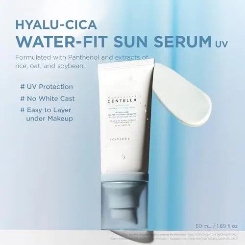 SKIN1004 Centella Hyalu-Cica Skincare Set – Face Moisture Cream 75ml + Sunscreen SPF50+ PA++++ 50ml, Deep Hydration & Sun Care