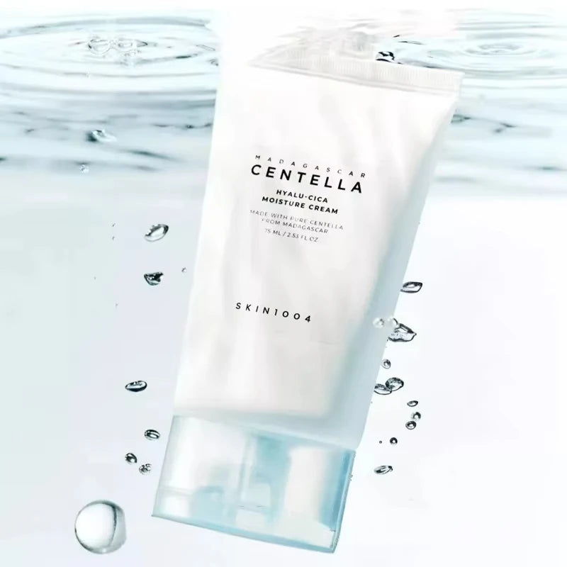 SKIN1004 Centella Hyalu-Cica Skincare Set – Face Moisture Cream 75ml + Sunscreen SPF50+ PA++++ 50ml, Deep Hydration & Sun Care