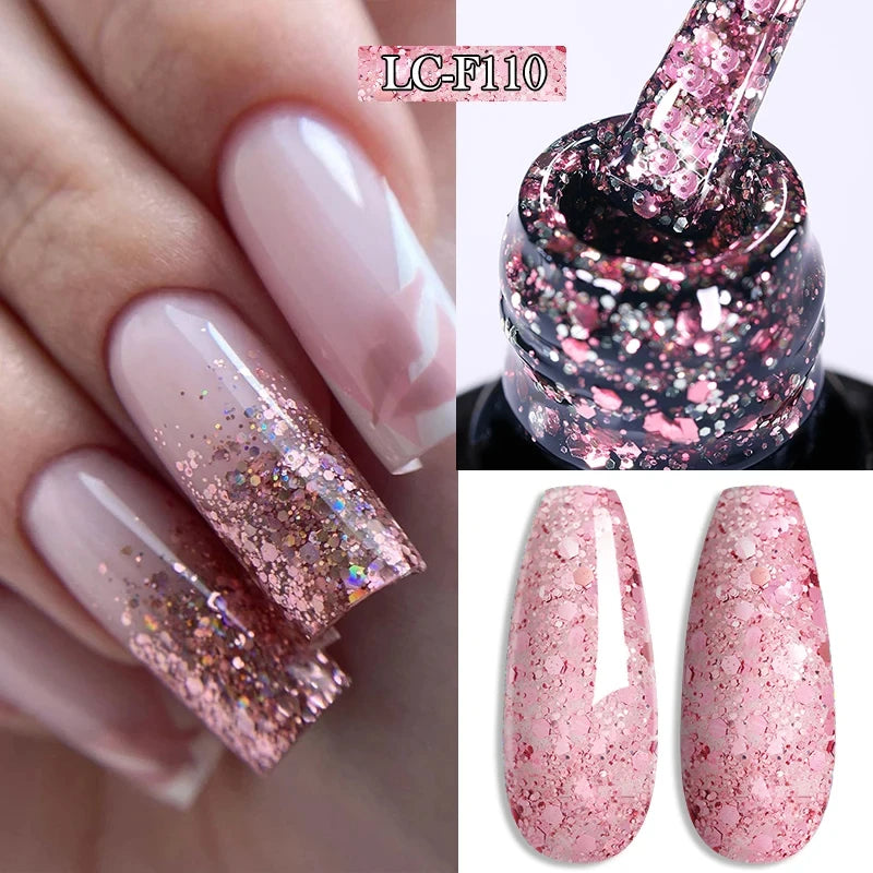 LILYCUTE 7ml Coffee Brown Dark Red Winter Nail Gel Polish Autumn Winter Color Semi Permanent Soak Off UV LED Varnish