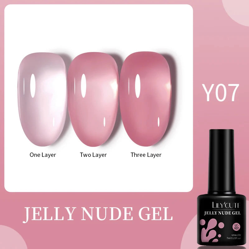 LILYCUTE Glitter Gel Nail Polish Sequins Semi Permanent UV Gel Colorful Gel Polish Soak Off UV LED Nail Gel Varnish For Manicure
