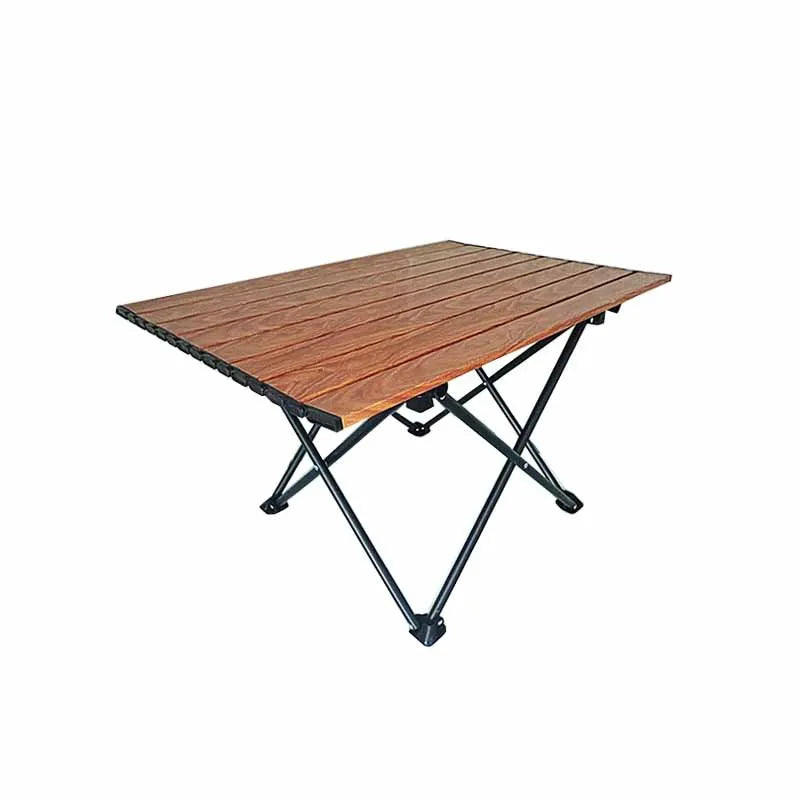 Simple Roll-Up Folding Camping Table | Portable Small Outdoor Table for Fishing Picnic BBQ Street Stall
