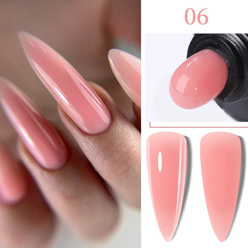 LILYCUTE Extension Nail Gel Polish Glitter Vernis Semis Permanent UV Gel For Manicure Nail Art Prolong Construction Gel