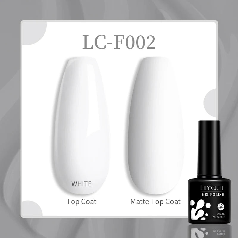 LILYCUTE 7ML Colorful Gel Nail Polish 129 Colors Long Lasting For Manicure Semi Permanent Base Top Coat Nail Art UV Gel Varnish