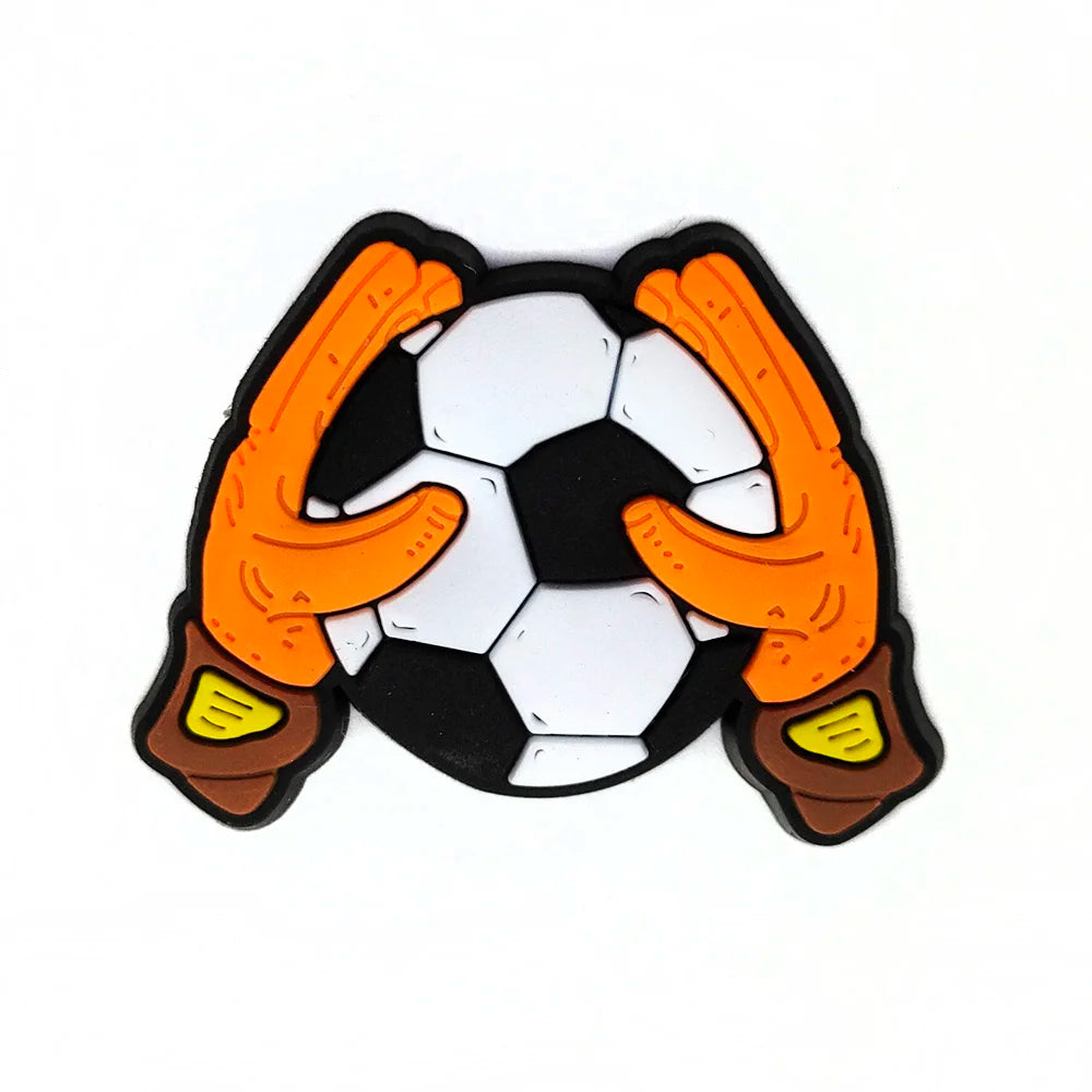 Soccer Football Sport Shoe Charms for Clogs Sandals Decoration Shoe Accessories Charms for Boys Gifts