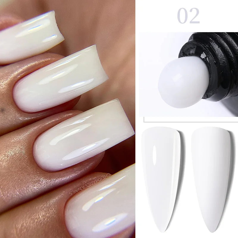 LILYCUTE Extension Nail Gel Polish Glitter Vernis Semis Permanent UV Gel For Manicure Nail Art Prolong Construction Gel