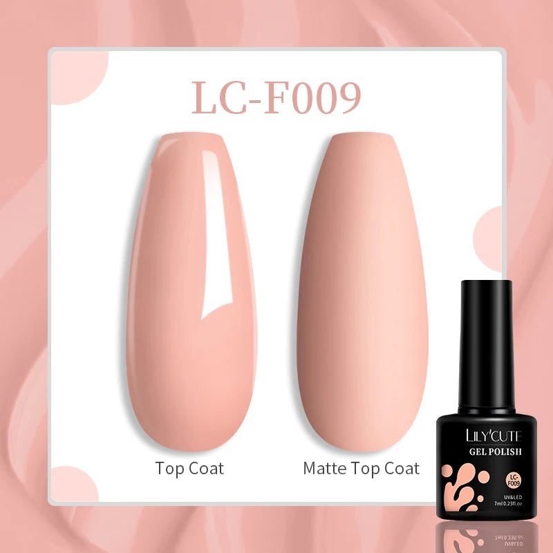 LILYCUTE Glitter Gel Nail Polish Sequins Semi Permanent UV Gel Colorful Gel Polish Soak Off UV LED Nail Gel Varnish For Manicure