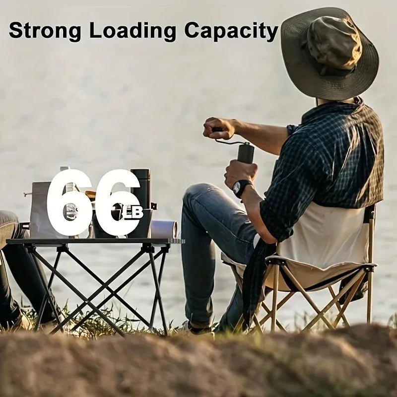 1 Pcs Thickened Folding Camping Table Portable Roll Up Picnic Table Sturdy Heavy Duty Outdoor Desk for Beach BBQ Fishing Hiking