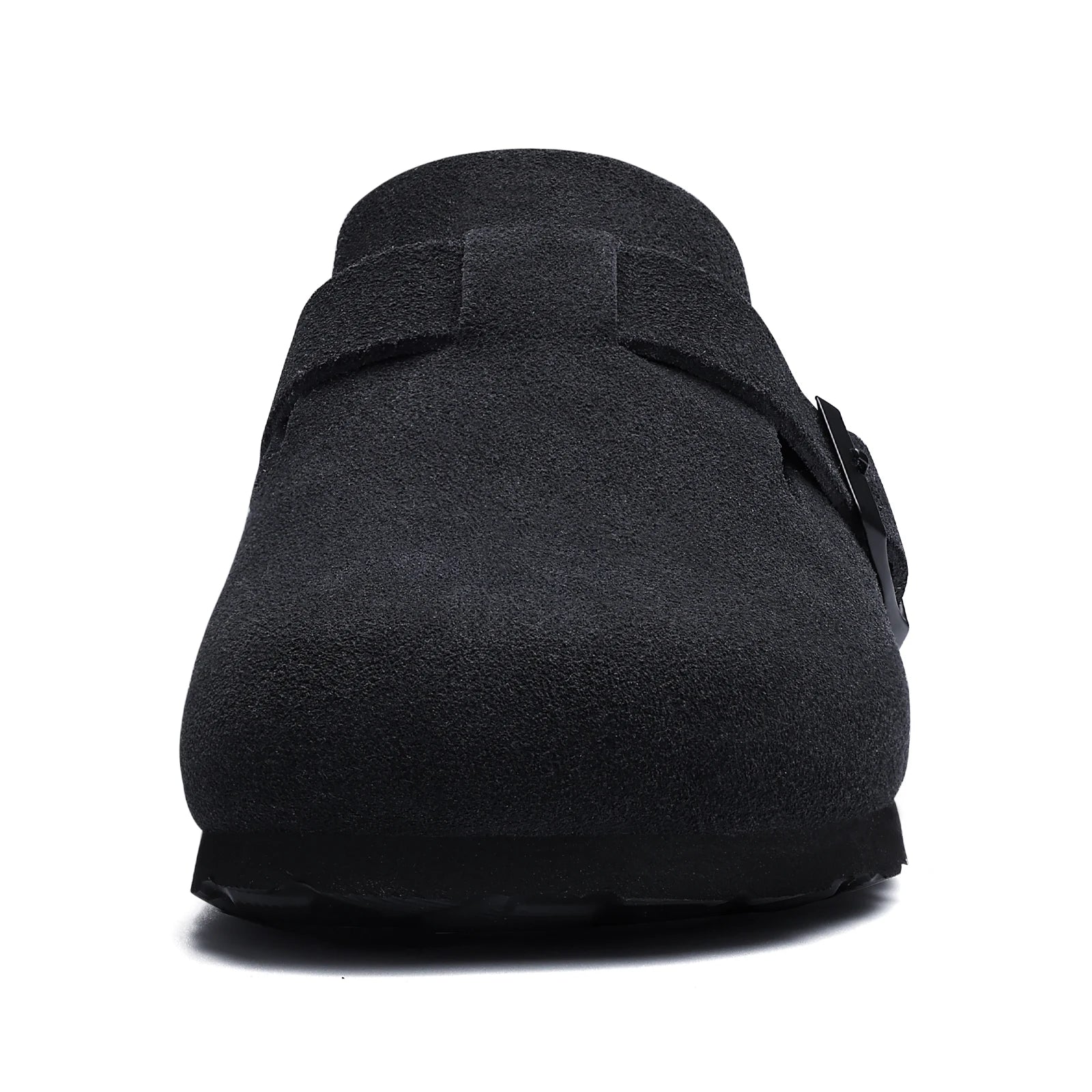 Kidmi Cork Suede Mules Slippers For Women Fashion Men Clogs Shoes Classic Cork Antislip Outdoor Slippers With Arch Support
