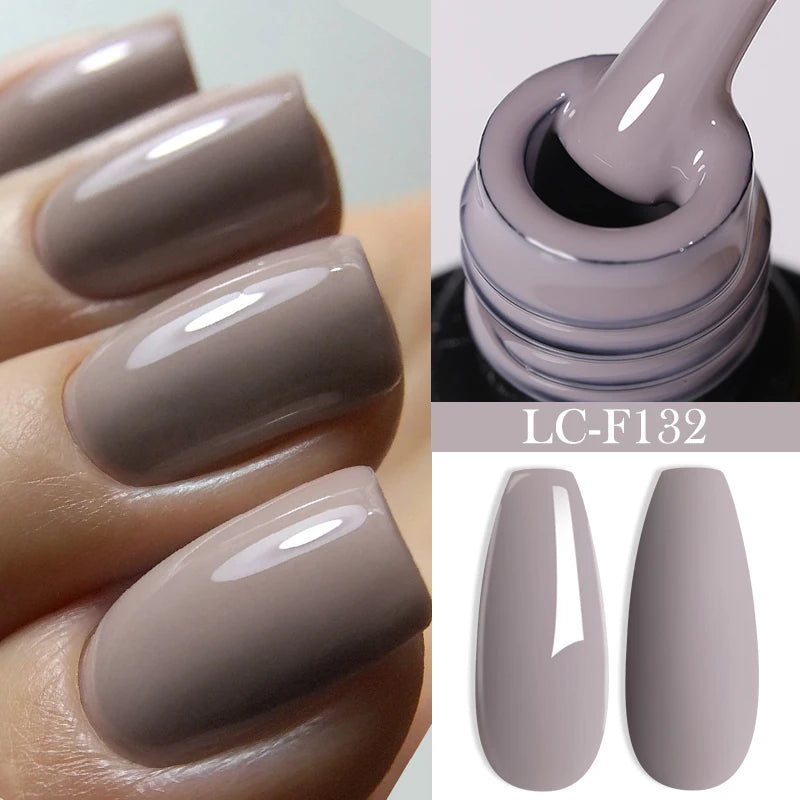LILYCUTE 7ml Coffee Brown Dark Red Winter Nail Gel Polish Autumn Winter Color Semi Permanent Soak Off UV LED Varnish