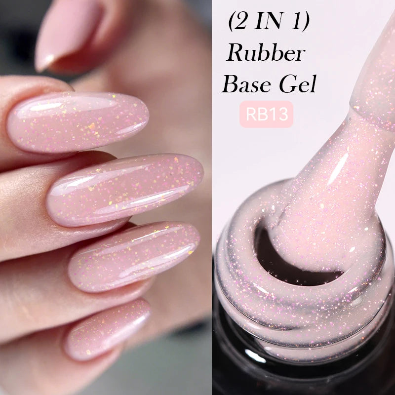 LILYCUTE Glitter Gel Nail Polish Sequins Semi Permanent UV Gel Colorful Gel Polish Soak Off UV LED Nail Gel Varnish For Manicure