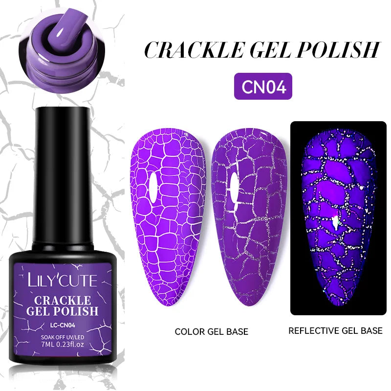 LILYCUTE Glitter Gel Nail Polish Sequins Semi Permanent UV Gel Colorful Gel Polish Soak Off UV LED Nail Gel Varnish For Manicure