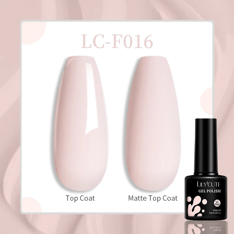 LILYCUTE 7ML Gel Nail Polish High Saturation Color For Manicure Vernis Semi Permanent Nail Art Base Top Coat UV Nail Polish