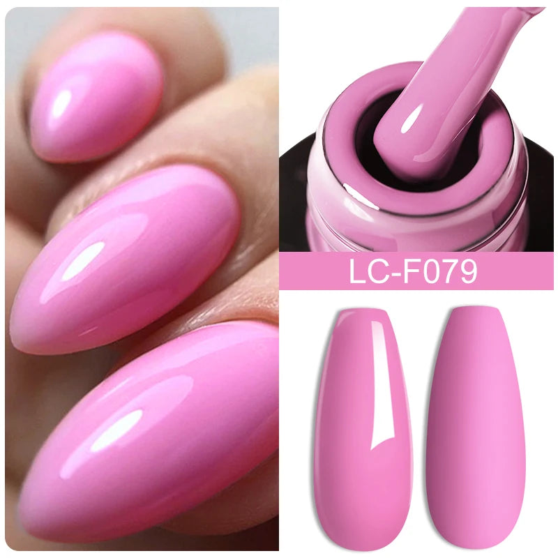 LILYCUTE Glitter Gel Nail Polish Sequins Semi Permanent UV Gel Colorful Gel Polish Soak Off UV LED Nail Gel Varnish For Manicure