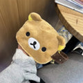 San-X Rilakkuma Plush Pouch: Soft Bear Makeup Bag & Pen Case – Cute Vanity Organizer & Kawaii Accessory
