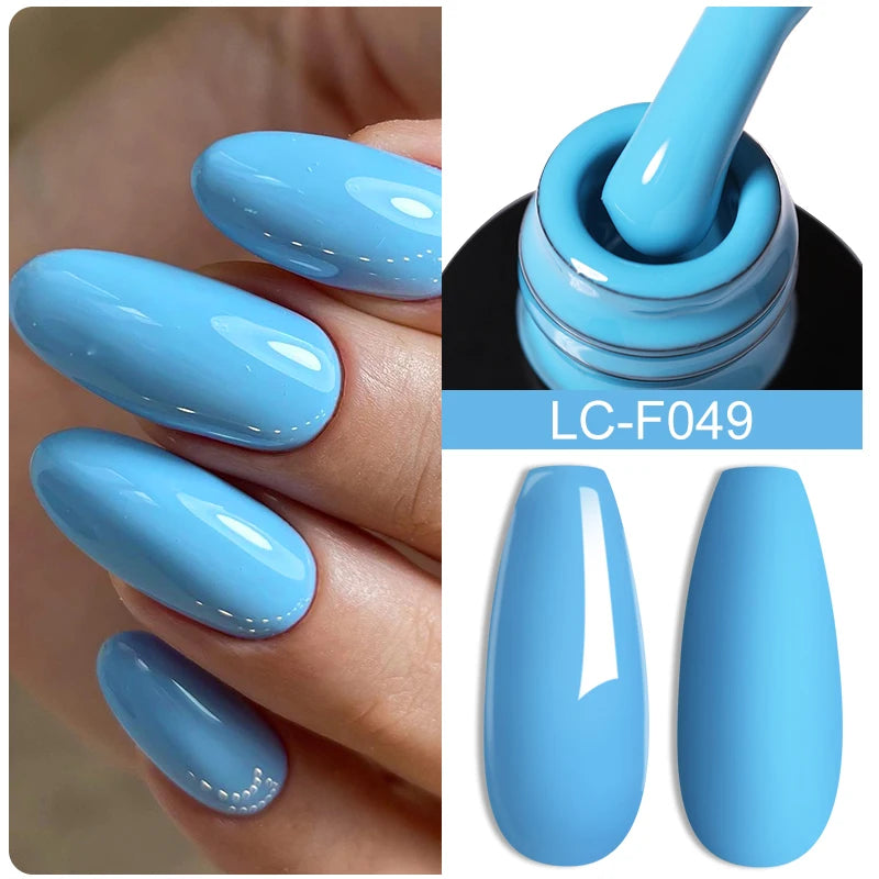 LILYCUTE 7ML Gel Nail Polish High Saturation Color For Manicure Vernis Semi Permanent Nail Art Base Top Coat UV Nail Polish