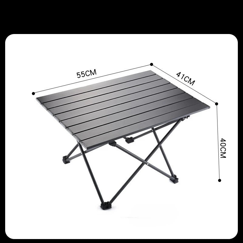 Portable Folding Camping Table Aluminium Alloy Ultralight Computer Bed Table Outdoor Garden Camp Party BBQ Picnic Foldable Table