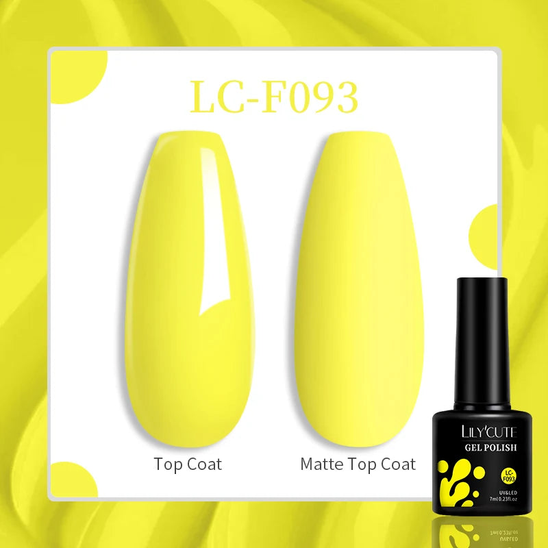 LILYCUTE Glitter Gel Nail Polish Sequins Semi Permanent UV Gel Colorful Gel Polish Soak Off UV LED Nail Gel Varnish For Manicure