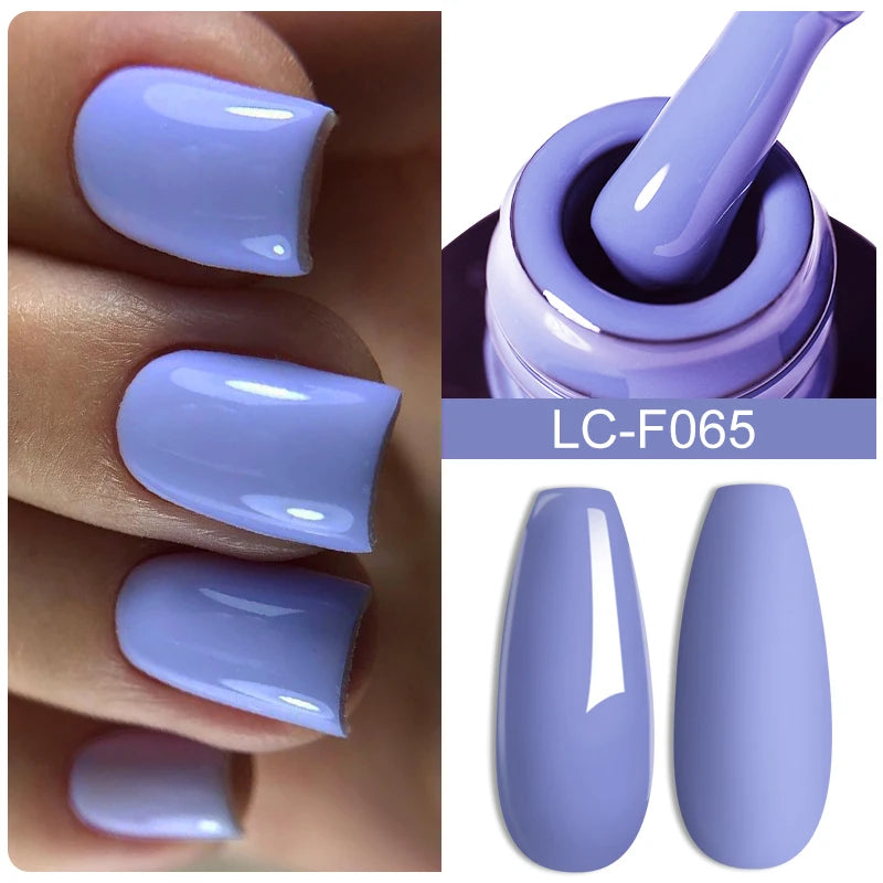 LILYCUTE Glitter Gel Nail Polish Sequins Semi Permanent UV Gel Colorful Gel Polish Soak Off UV LED Nail Gel Varnish For Manicure