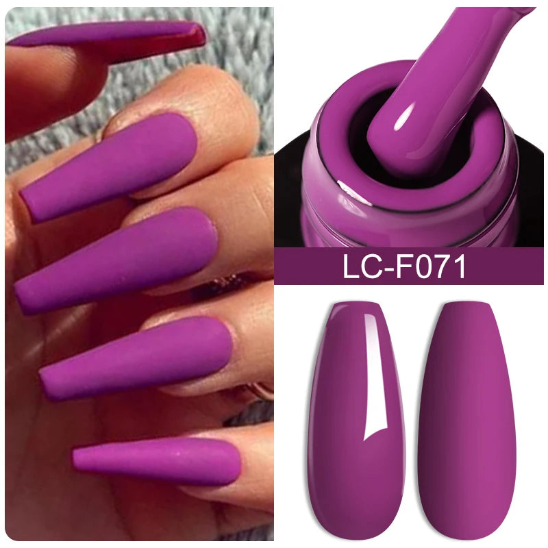 LILYCUTE Glitter Gel Nail Polish Sequins Semi Permanent UV Gel Colorful Gel Polish Soak Off UV LED Nail Gel Varnish For Manicure