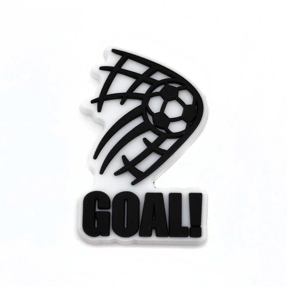 Soccer Football Sport Shoe Charms for Clogs Sandals Decoration Shoe Accessories Charms for Boys Gifts