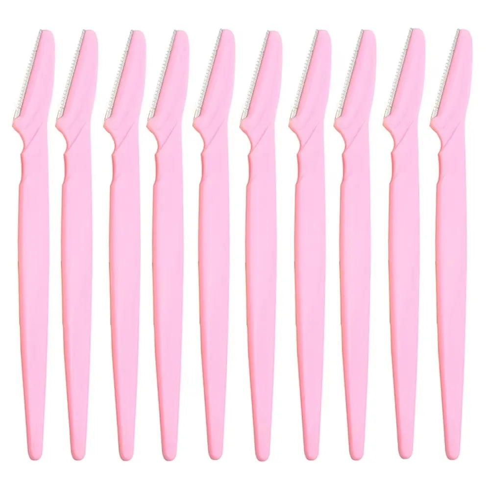 KSHBO New 2025 Eyebrow Razor for Women, 10Pcs Dermaplaning Tool for Face Professional, Face Razor for Women Facial Hair Remover