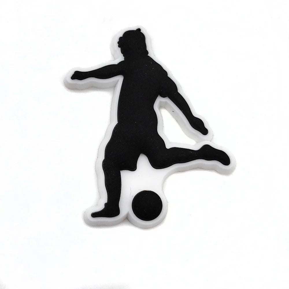 Soccer Football Sport Shoe Charms for Clogs Sandals Decoration Shoe Accessories Charms for Boys Gifts