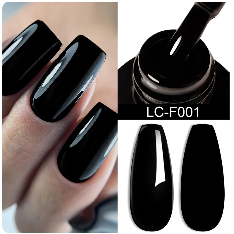 LILYCUTE Glitter Gel Nail Polish Sequins Semi Permanent UV Gel Colorful Gel Polish Soak Off UV LED Nail Gel Varnish For Manicure