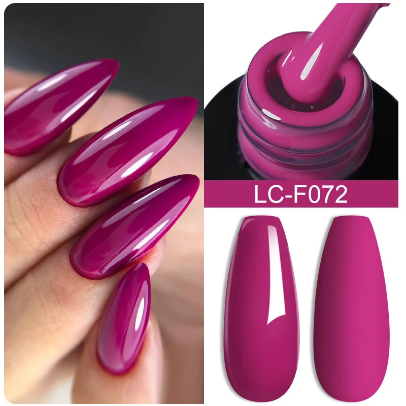LILYCUTE Glitter Gel Nail Polish Sequins Semi Permanent UV Gel Colorful Gel Polish Soak Off UV LED Nail Gel Varnish For Manicure