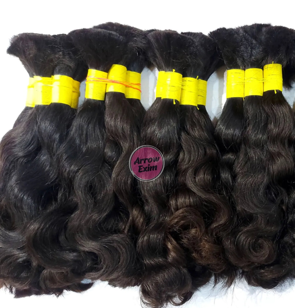 Baby Curly Brazilian Indian Remy Virgin Bulk Hair 100 Grams 12A Quality Top Grade Premium for Braiding