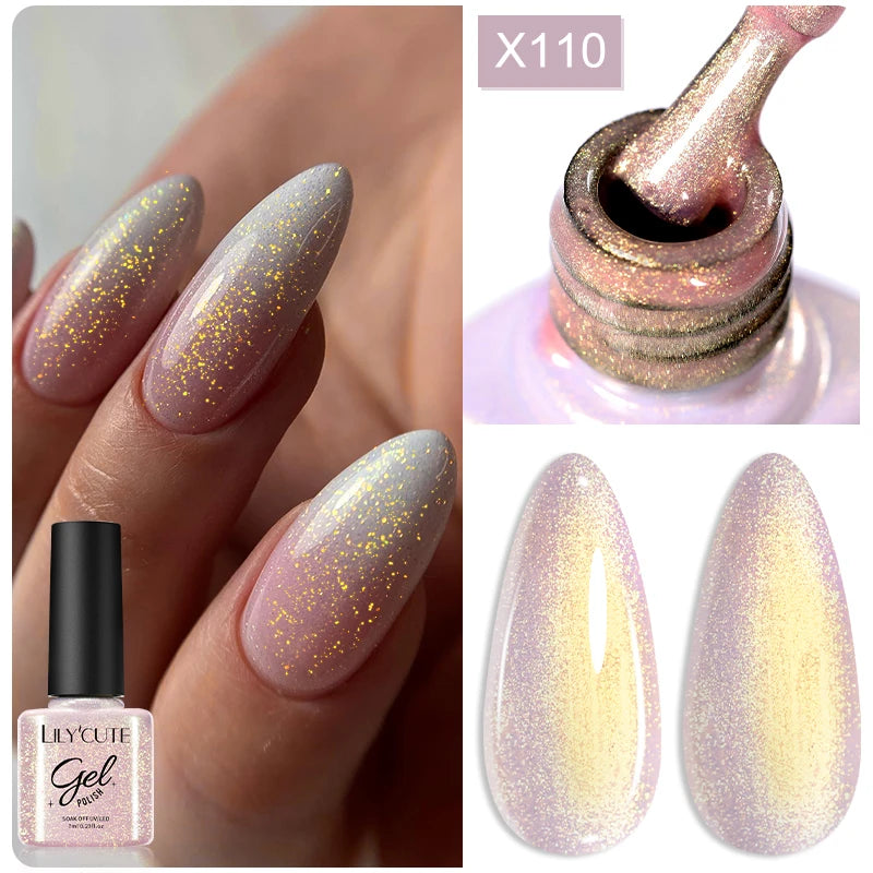 LILYCUTE 7ml Coffee Brown Dark Red Winter Nail Gel Polish Autumn Winter Color Semi Permanent Soak Off UV LED Varnish