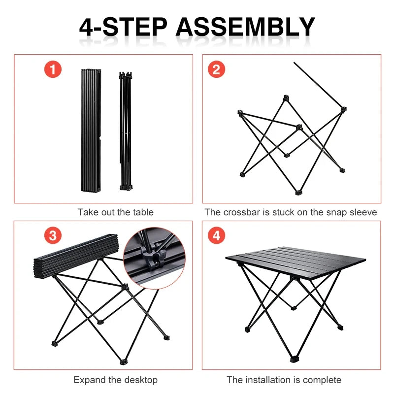Korea Sale Camping Table Portable Outdoor Aluminum Folding Camping Table Folding Tables Candy Light Color Desks Sl Size