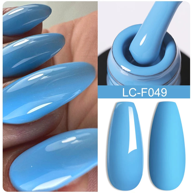 LILYCUTE Glitter Gel Nail Polish Sequins Semi Permanent UV Gel Colorful Gel Polish Soak Off UV LED Nail Gel Varnish For Manicure