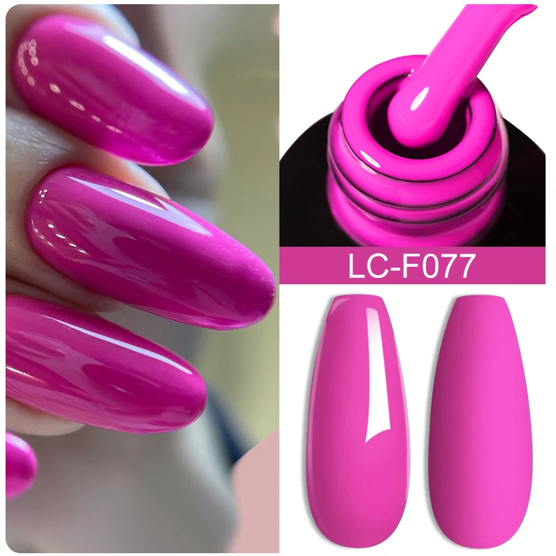 LILYCUTE 7ML Gel Nail Polish High Saturation Color For Manicure Vernis Semi Permanent Nail Art Base Top Coat UV Nail Polish