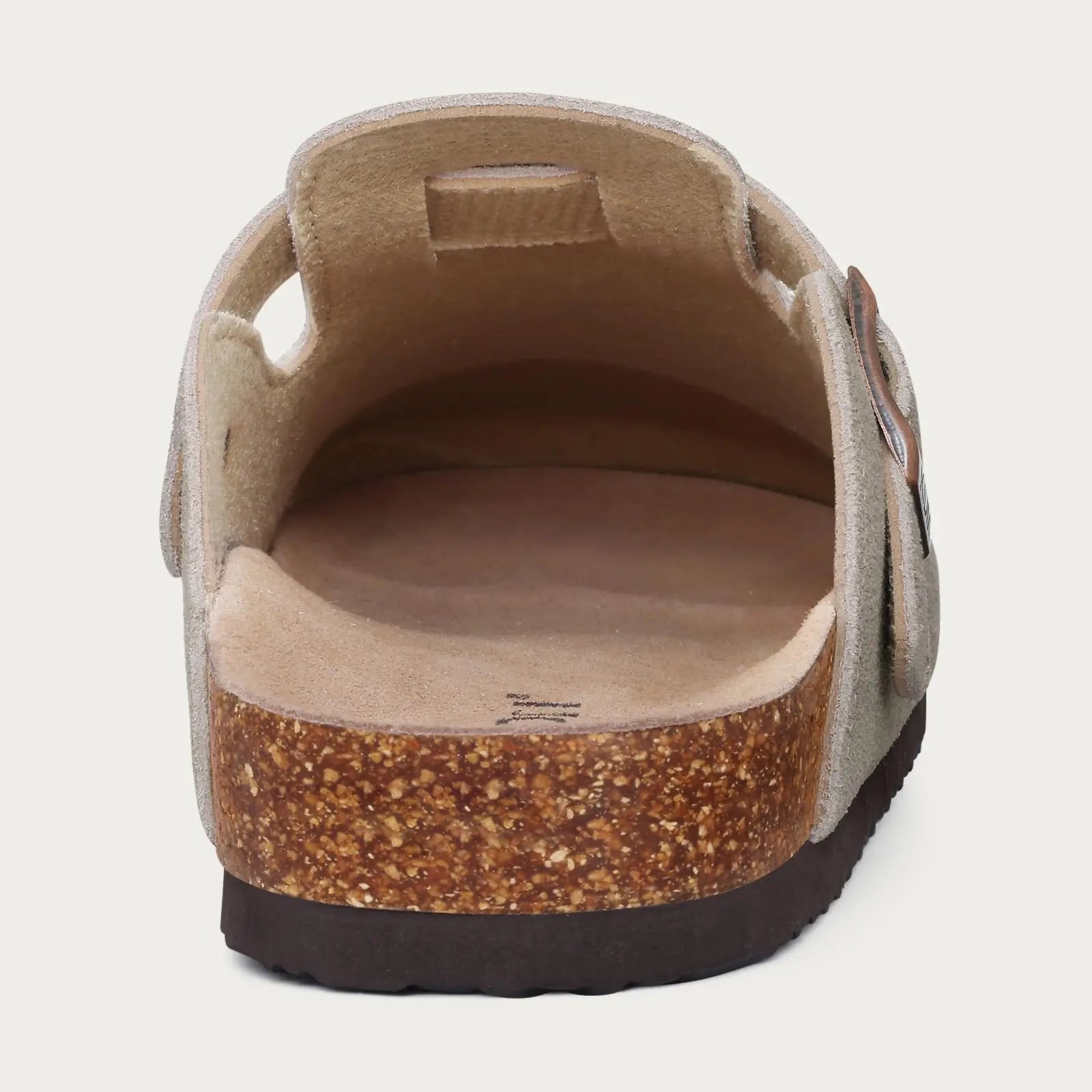 Crestar Women's Fur Lined Suede Clogs Lady Girls Fuzzy Cork Footbed Mules Genuine Leather Cow Suede Slip On Winter Potato Shoes